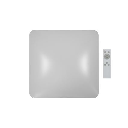 Brilagi - Lámpara de techo LED regulable VELVET SQUARE SMART LED/36W/230V 60x60 cm 2700-6500K Wi-Fi Tuya + mando a distancia rosa