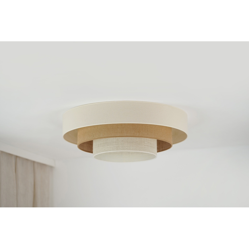 Brilagi - Lámpara de techo LED DENVER LUNETA LED/12W/230V Ø 60 cm 3000K/4000K/6400K beige/crema