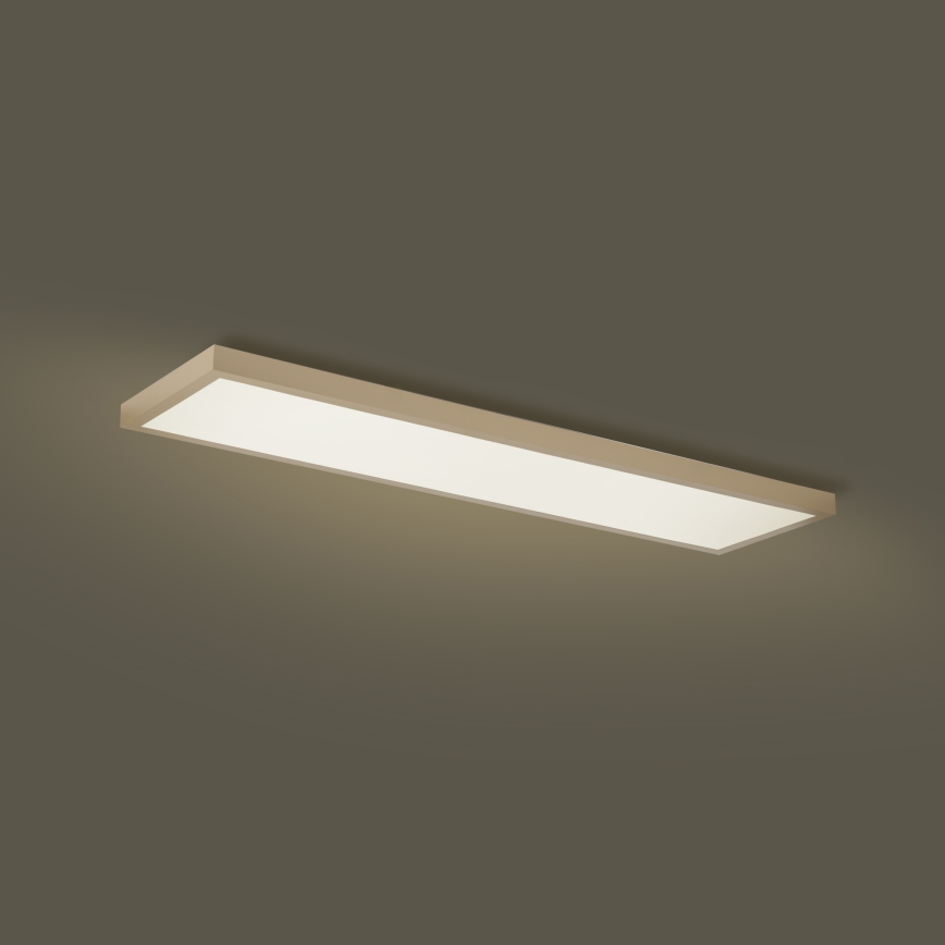 Brilagi - Plafón LED regulable para baño FRAME SMART LED/50W/230V 120x30 cm 3000-6000K IP44 beige + mando a distancia