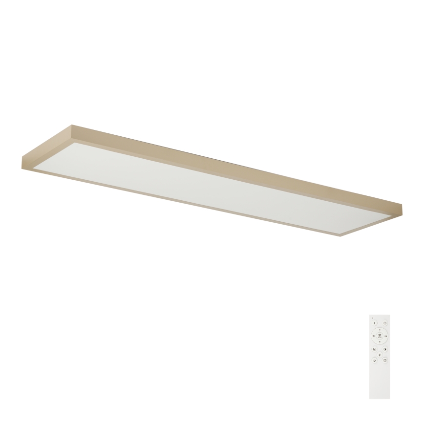 Brilagi - Plafón LED regulable para baño FRAME SMART LED/50W/230V 120x30 cm 3000-6000K IP44 beige + mando a distancia