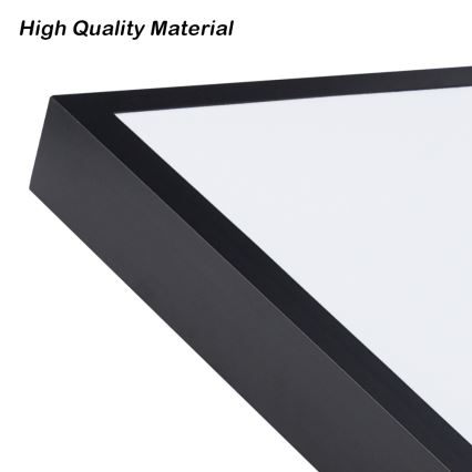 Brilagi - Luminaria de techo para baño LED regulable FRAME SMART LED/96W/230V 120x60 cm 3000-6000K IP44 negra + mando a distancia