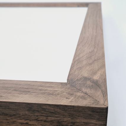 Brilagi - Luminaria LED de techo para baño WOODY FRAME LED/40W/230V 60x60 cm IP44 roble nogal