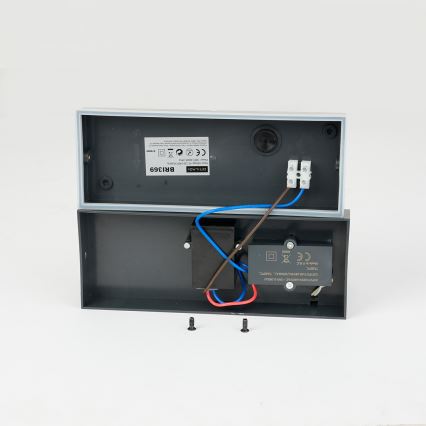 Brilagi - Aplique LED de pared para exterior con sensor TESSI LED/10W/230V antracita IP54