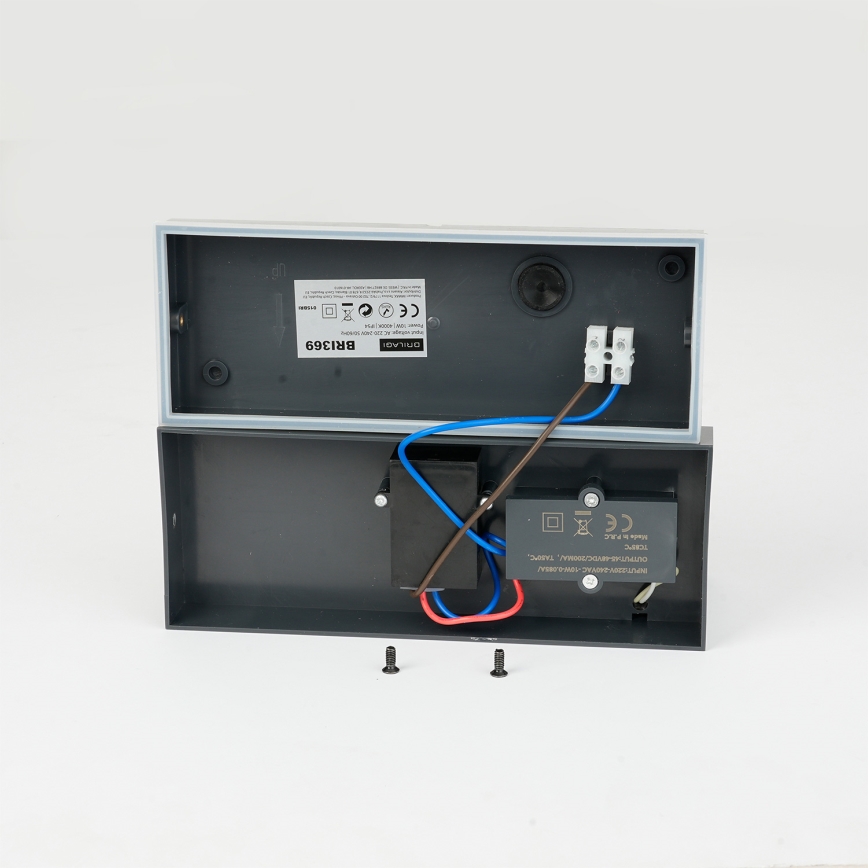 Brilagi - Aplique LED de pared para exterior con sensor TESSI LED/10W/230V antracita IP54