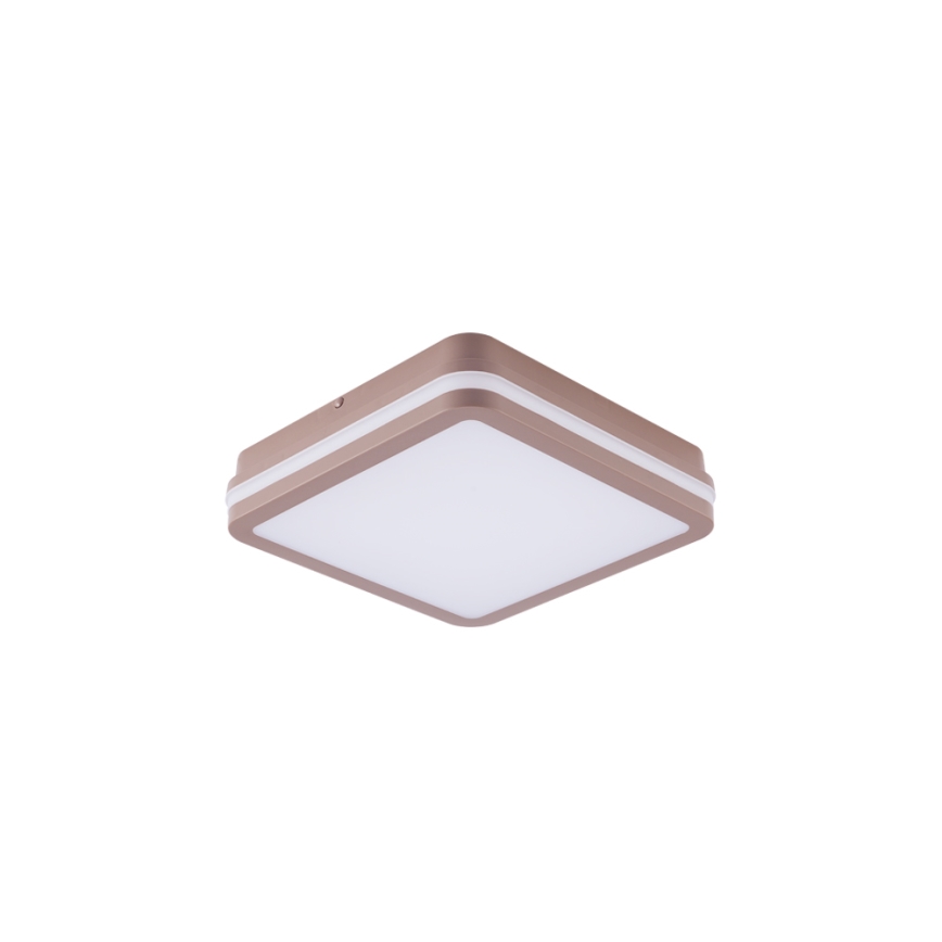 Brilagi - Luminaria de techo LED para exterior BENE LED/18W/230V 21,5x21,5 cm marrón IP54