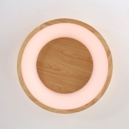 Brilagi - Plafón LED FALCON WOOD LED/30W/230V 3000/4000/6000K Ø 45 cm madera