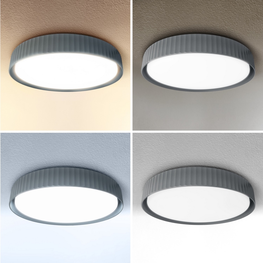 Brilagi - Lámpara de techo LED regulable LUCIA LED/60W/230V 3000-6500K Ø 59 cm gris + mando a distancia