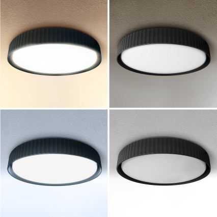 Brilagi - Lámpara de techo LED regulable LUCIA LED/60W/230V 3000-6500K Ø 59 cm negra + mando a distancia