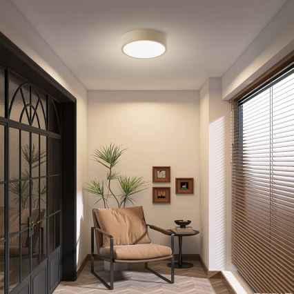 Brilagi - Luminaria de techo LED POOL LED/18W/230V 3000/4500/6000K, diámetro 20 cm, beige