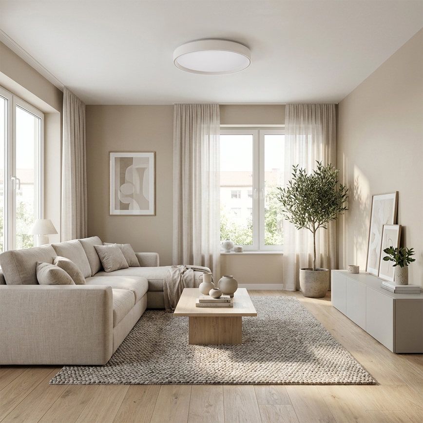 Brilagi - Lámpara de techo LED regulable NANCI LED/60W/230V 3000-6500K Ø 49 cm blanca + mando a distancia