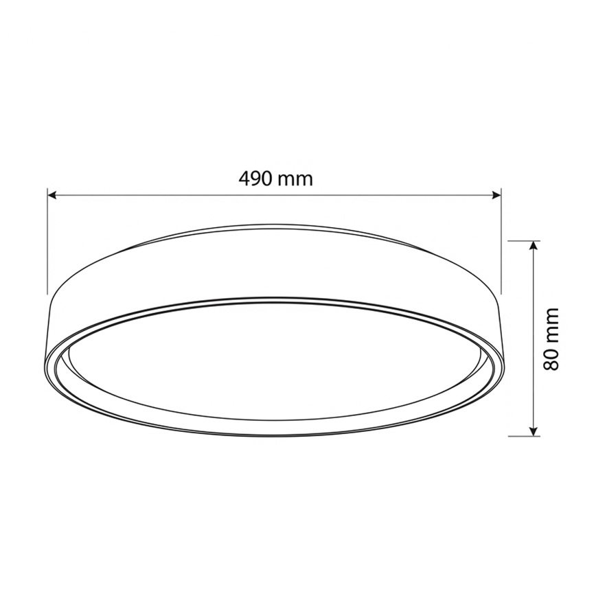 Brilagi - Lámpara de techo LED regulable NANCI LED/60W/230V 3000-6500K Ø 49 cm blanca + mando a distancia