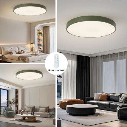 Brilagi - Luminaria LED regulable POOL SMART LED/128W/230V, diámetro 100 cm, Wi-Fi Tuya + control remoto, verde