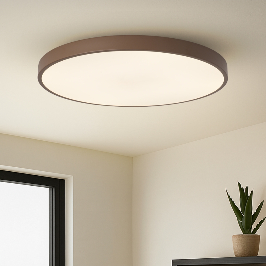 Brilagi - Luminaria LED regulable POOL SMART LED/128W/230V, Ø 100 cm, Wi-Fi Tuya + mando a distancia, marrón