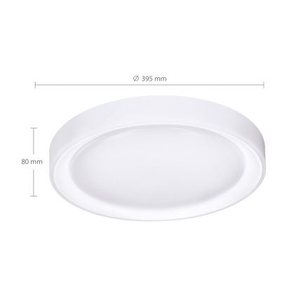Brilagi - Plafón LED RGB regulable FLOCO LED/30W/230V, diámetro 39,5 cm, 3000-6500K, Wi-Fi Tuya + LED/6W + mando a distancia