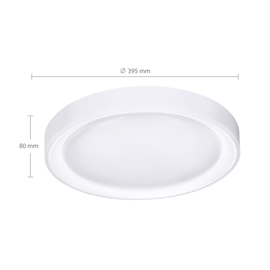 Brilagi - Plafón LED RGB regulable FLOCO LED/30W/230V, diámetro 39,5 cm, 3000-6500K, Wi-Fi Tuya + LED/6W + mando a distancia