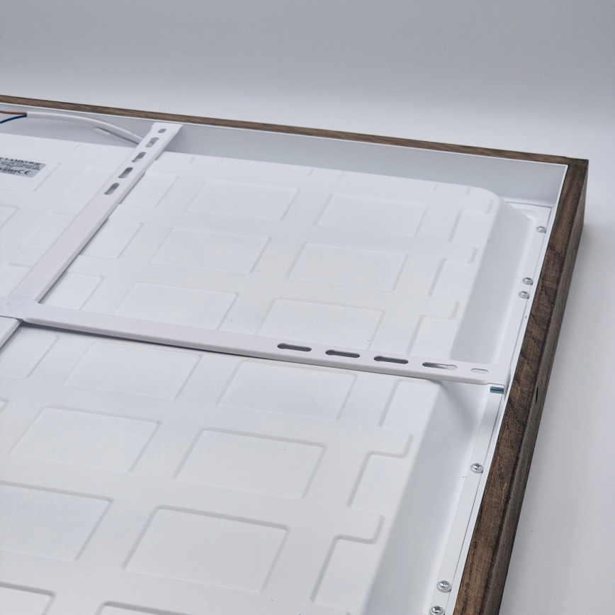 Brilagi - Plafón LED para baño WOODY FRAME LED/50W/230V 60x60 cm IP44 roble/nogal