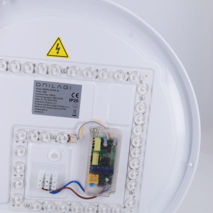 Brilagi - Luminaria de techo LED regulable FANCIA LED/48W/230V 3000-6500K Ø 39 cm antracita + mando a distancia