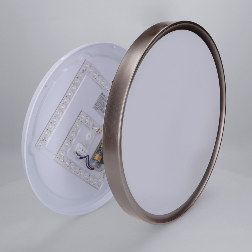 Brilagi - Luminaria de techo LED regulable FANCIA LED/48W/230V 3000-6500K Ø 39 cm antracita + mando a distancia