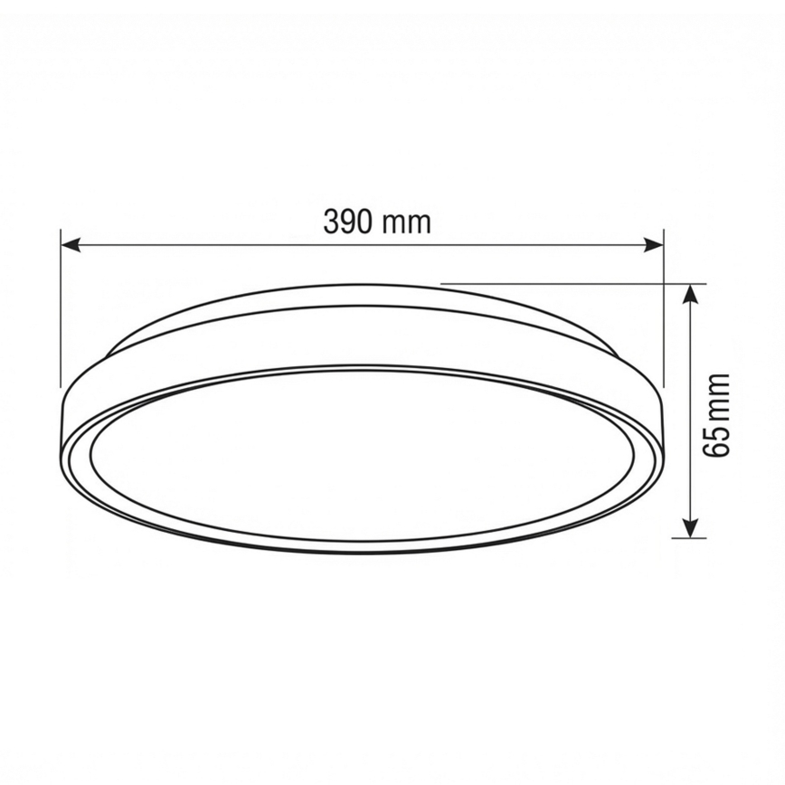 Brilagi - Luminaria de techo LED regulable FANCIA LED/48W/230V 3000-6500K Ø 39 cm antracita + mando a distancia