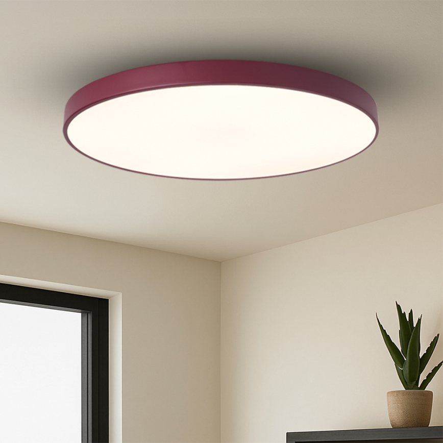 Brilagi - Luminaria LED regulable POOL SMART LED/128W/230V Ø 100 cm Wi-Fi Tuya + mando a distancia burdeos