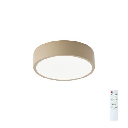 Brilagi - Lámpara de techo LED regulable POOL LED/18W/230V 3000-6000K 20 cm beige + mando a distancia