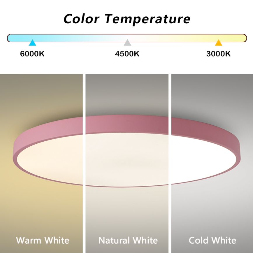 Brilagi - Luminaria LED regulable POOL SMART LED/100W/230V, diámetro 80 cm, Wi-Fi Tuya + mando a distancia, rosa