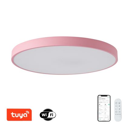 Brilagi - Luminaria LED regulable POOL SMART LED/100W/230V, diámetro 80 cm, Wi-Fi Tuya + mando a distancia, rosa