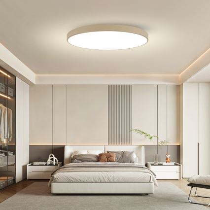 Brilagi - Lámpara de techo LED regulable POOL SMART LED/180W/230V 3000-6000K 120 cm beige Wi-Fi Tuya + mando a distancia