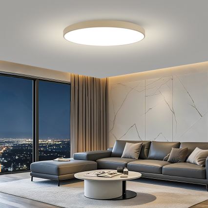 Brilagi - Lámpara de techo LED regulable POOL SMART LED/180W/230V 3000-6000K 120 cm beige Wi-Fi Tuya + mando a distancia