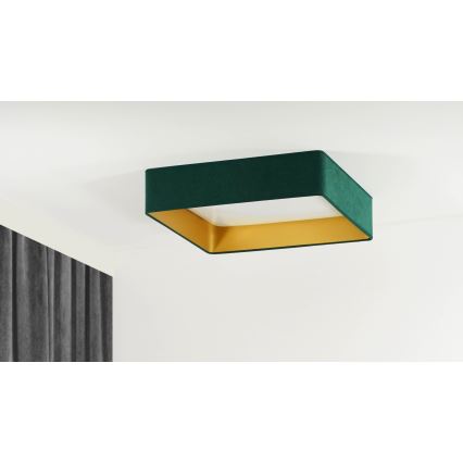 Brilagi - Lámpara de techo LED regulable VELVET SQUARE SMART LED/36W/230V 60x60 cm 2700-6500K Wi-Fi Tuya + mando a distancia verde