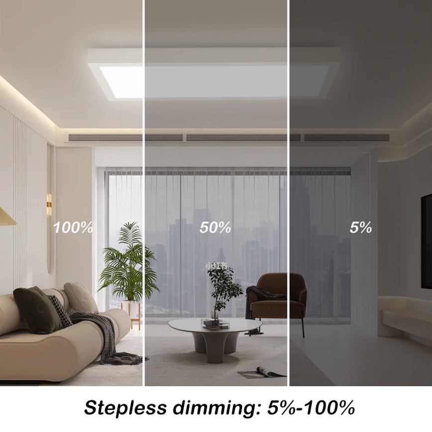 Brilagi - LED Luz de techo regulable para baño FRAME SMART LED/30W/230V 30x60 cm 3000-6000K IP44 blanca + mando a distancia
