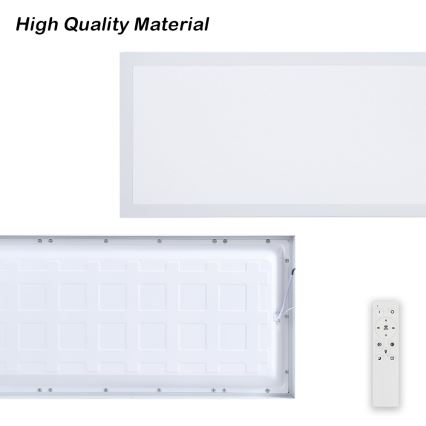 Brilagi - LED Luz de techo regulable para baño FRAME SMART LED/30W/230V 30x60 cm 3000-6000K IP44 blanca + mando a distancia