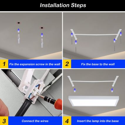 Brilagi - LED Luz de techo regulable para baño FRAME SMART LED/30W/230V 30x60 cm 3000-6000K IP44 blanca + mando a distancia