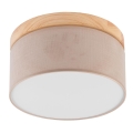 Brilagi - LED Plafón BELLADONNA 1xE27/15W/230V d. 30 cm beige/pino
