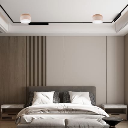 Brilagi - LED Plafón BELLADONNA 1xE27/15W/230V d. 30 cm beige/roble
