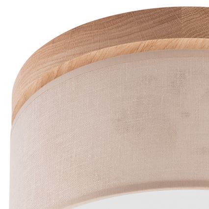 Brilagi - LED Plafón BELLADONNA 1xE27/15W/230V d. 30 cm beige/roble