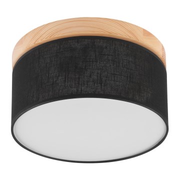 Brilagi - LED Plafón BELLADONNA 1xE27/15W/230V d. 30 cm negro/pino
