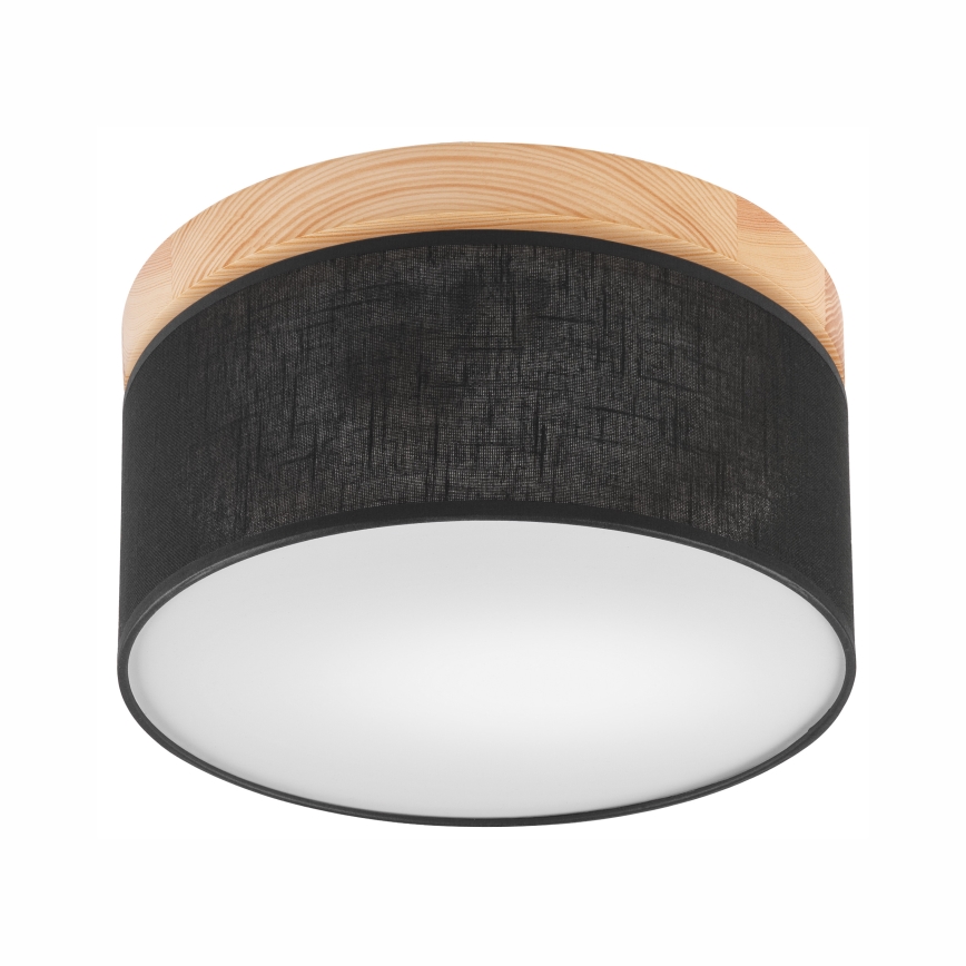 Brilagi - LED Plafón BELLADONNA 1xE27/15W/230V d. 30 cm negro/pino