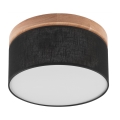 Brilagi - LED Plafón BELLADONNA 1xE27/15W/230V d. 30 cm negro/roble