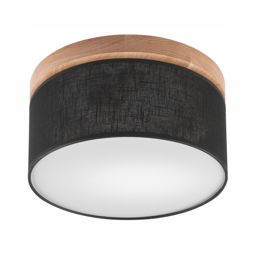 Brilagi - LED Plafón BELLADONNA 1xE27/15W/230V d. 30 cm negro/roble