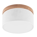 Brilagi - LED Plafón BELLADONNA 1xE27/15W/230V diá. 30 cm blanco/roble
