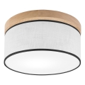 Brilagi - LED Plafón BELLADONNA 1xE27/15W/230V diá. 30 cm blanco/roble