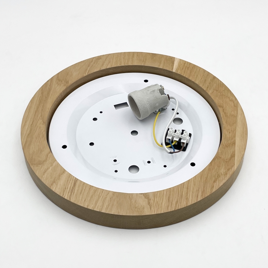 Brilagi - LED Plafón BELLADONNA 1xE27/15W/230V diá. 30 cm blanco/roble
