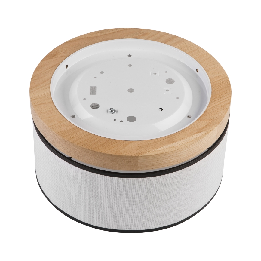 Brilagi - LED Plafón BELLADONNA 1xE27/15W/230V diá. 30 cm blanco/roble