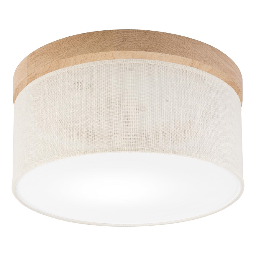 Brilagi - LED Plafón BELLADONNA 1xE27/15W/230V diá. 30 cm color crema/roble