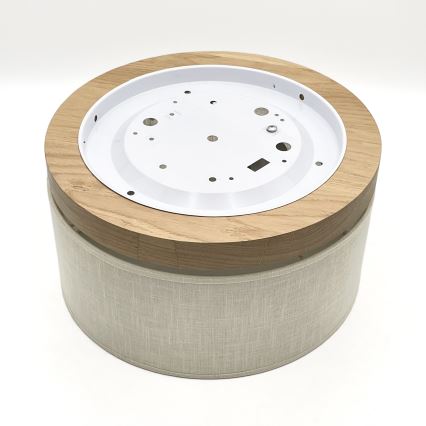 Brilagi - LED Plafón BELLADONNA 1xE27/15W/230V diá. 30 cm color crema/roble