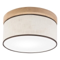 Brilagi - LED Plafón BELLADONNA 1xE27/15W/230V diá. 30 cm color crema/roble