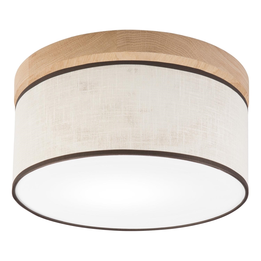 Brilagi - LED Plafón BELLADONNA 1xE27/15W/230V diá. 30 cm color crema/roble