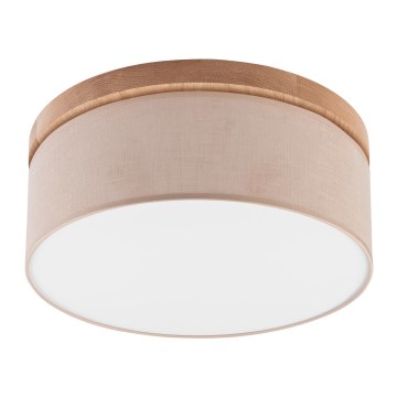 Brilagi - LED Plafón BELLADONNA 2xE27/15W/230V d. 40 cm beige/roble