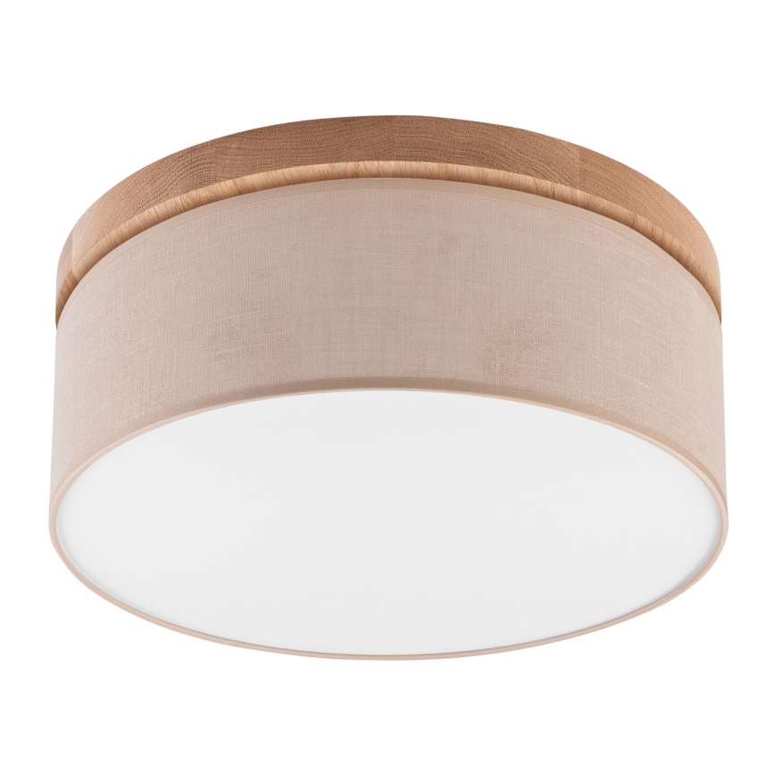 Brilagi - LED Plafón BELLADONNA 2xE27/15W/230V d. 40 cm beige/roble